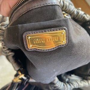 MIU MIU Gray leather tote
